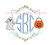 Halloween Monogram Crest Pumpkin Candy Pail Ghost Machine Embroidery Design