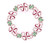 Holly Berry Interlocking Ribbon Bow Monogram Frame Christmas Girl Holiday