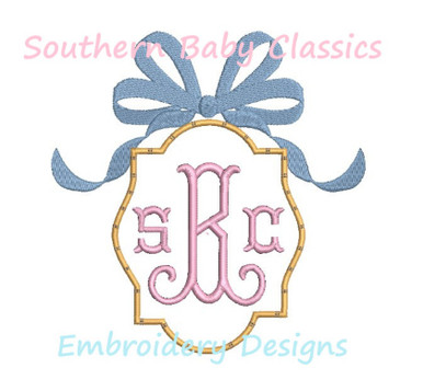 Monogram Monday — bows & sequins