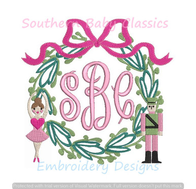 ITH Ballet Bow Key Fob Design, Girly Bow Key Fob - Machine Embroidery Files  - Digital Download • Easy Breezy Designs