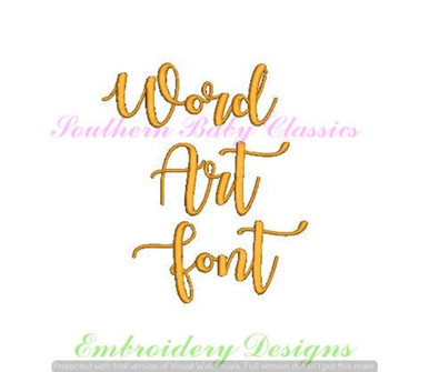 1 One Inch Font Word Art Machine Embroidery Font Machine Embroidery Design