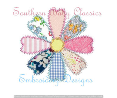 Patchwork Applique Flowers [4x4] 11108 Machine Embroidery Designs –  hollysembroiderydesigns