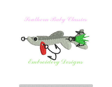 Fishing Lures Embroidery Design
