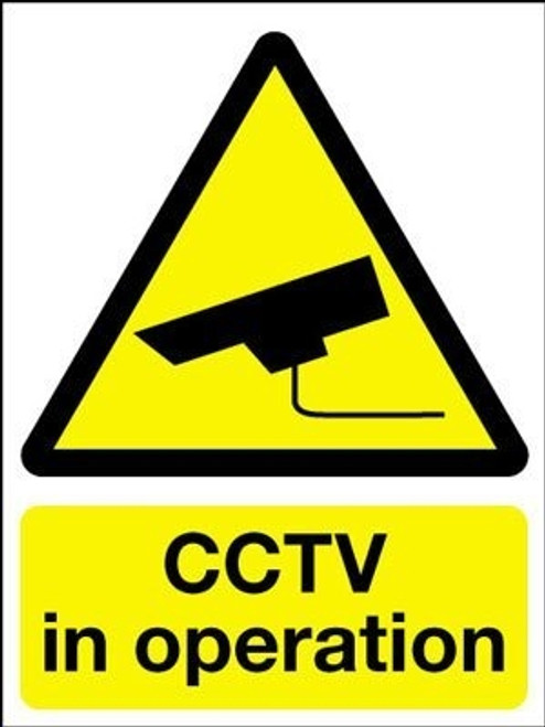 600 X 200 Warning Cctv Monitors This Site Sign