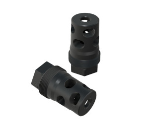 Compact Muzzle Brake (1/2-28, 5.56 bore) Plan-B Suppressor Mount Compact Muzzle Brake (1/2-28, 5.56 bore) Plan-B Suppressor Mount