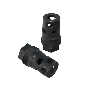 Compact Muzzle Brake (1/2-28, 9mm bore) Plan-B Suppressor Mount Compact Muzzle Brake (1/2-28, 9mm bore) Plan-B Suppressor Mount