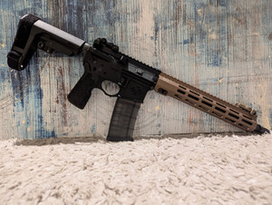 Spikes Tactical, BE-AR "Iron Knee"- 12.5" Mid Gas 5.56 NATO Pistol