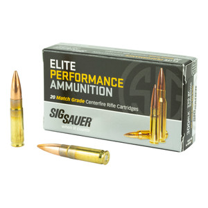 Sig Sauer, Elite Performance Match, 300 AAC Blackout, 220 Grain, Open Tip Match Sig Sauer, Elite Performance Match, 300 AAC Blackout, 220 Grain, Open Tip Match