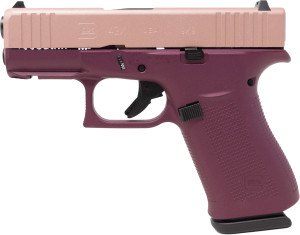GLOCK G43X 9mm Black Cherry Rose Gold FR GLOCK G43X 9mm Black Cherry Rose Gold FR