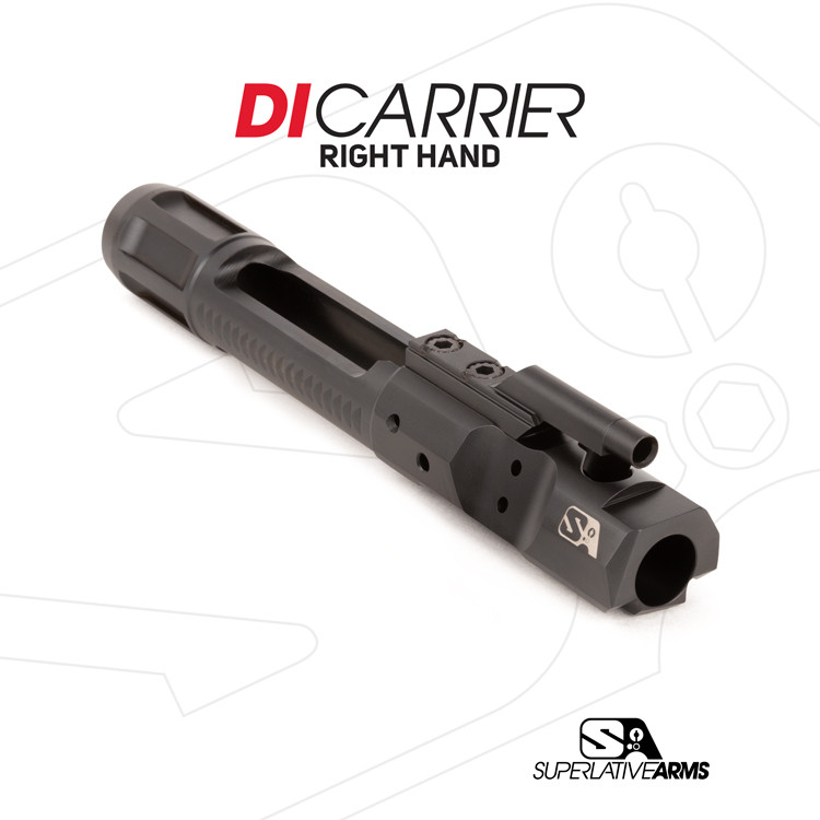 Direct Impingement / Bolt Carrier / AR-15 / Right Hand, Full-Auto, Dark DLC
