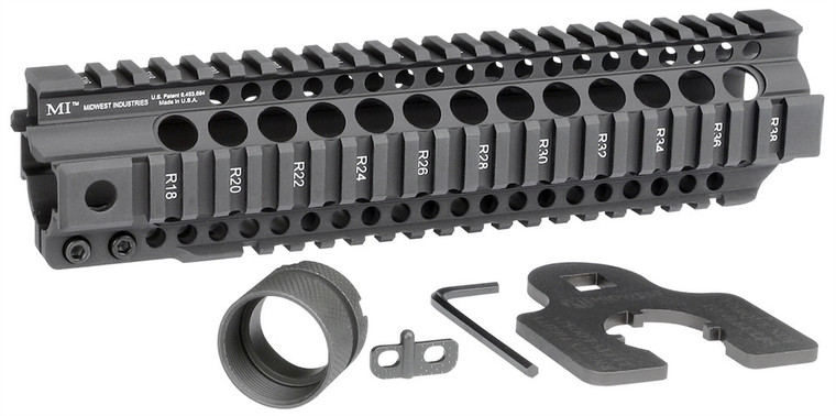Midwest Industries Combat Rail T-Series One Piece Free Float Handguard- 7.25", 9.25", 9.5", 10", 12.625", 14", 15"