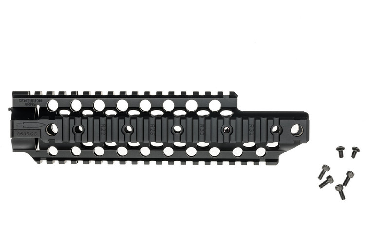 Centurion Arms C4 Quad Rail, Front Sight Pocket Handguard (for Carbine Gas Systems)- 9.5", 12.56"