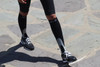 A601BL, Firm Support (20-30mmHg) Black Knee High Compression Socks, Front View