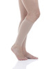 A711BE, Firm Support (20-30mmHg) Beige Knee High Compression Socks, Side View