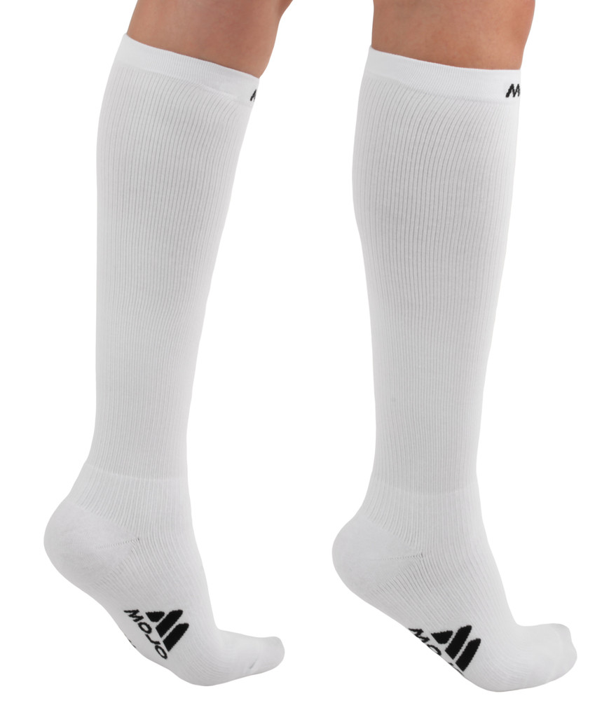 Mojo Athletic Compression Socks Knee Length - Medium Support (15-20mmHg ...