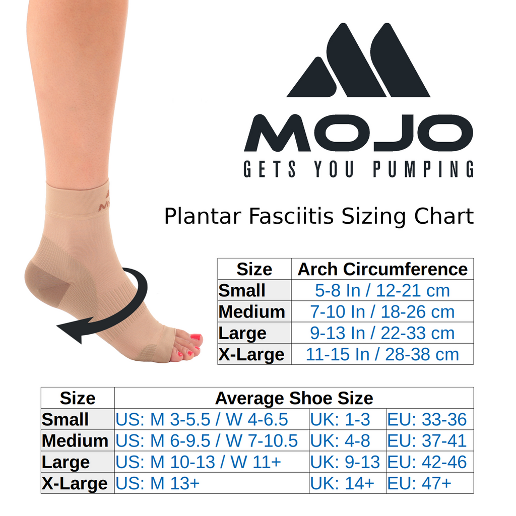 Mojo Compression Socks Size Chart