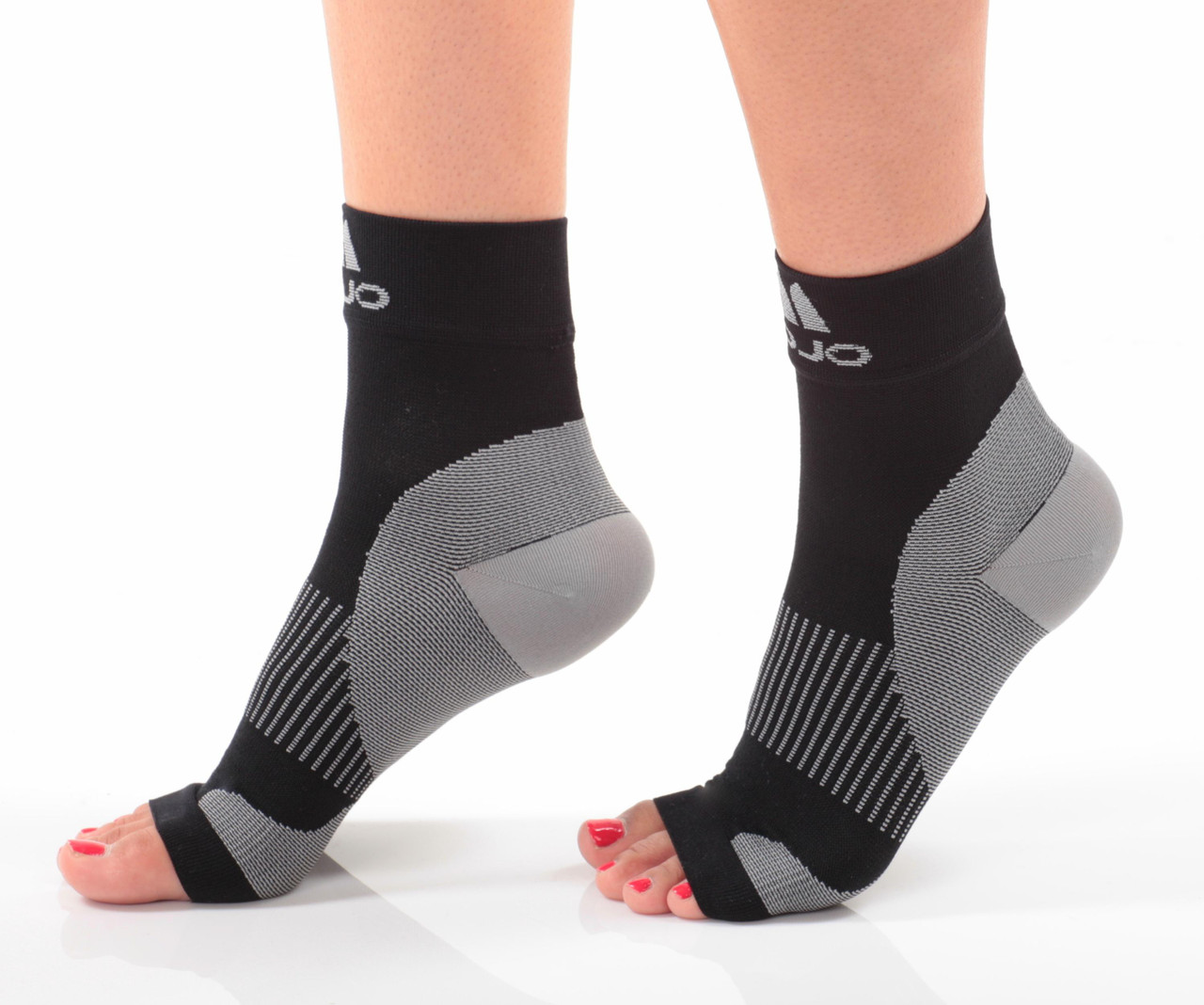 ZenToes Unisex Plantar Fasciitis Compression Socks with Open Toe
