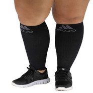 Mojo Compression Plus Size Calf Sleeves, Firm Support 20-30mmHg - Unisex Mojo Compression Plus Size Calf Sleeves, Firm Support 20-30mmHg - Unisex
