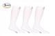 M809WH_3, Firm Support (20-30mmHg) White Knee High Compression Socks, Front View