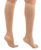 A211BE, Firm Support (20-30mmHg) Beige Knee High Compression Socks, Back View