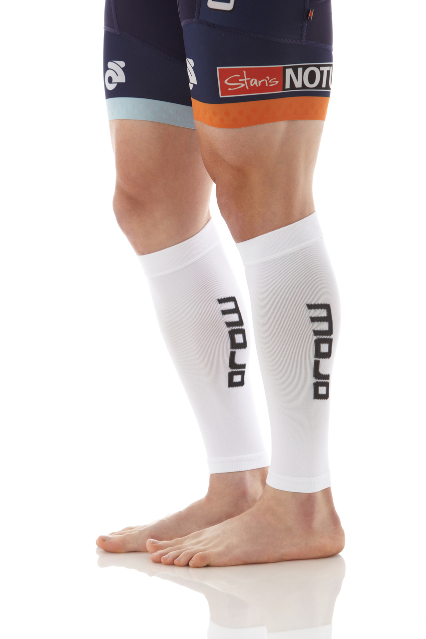 A605 - Mojo Elite Compression Calf Sleeves - White