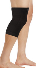 M801BL, Firm Support (20-30mmHg) Black Knee High Compression Socks, Rear View