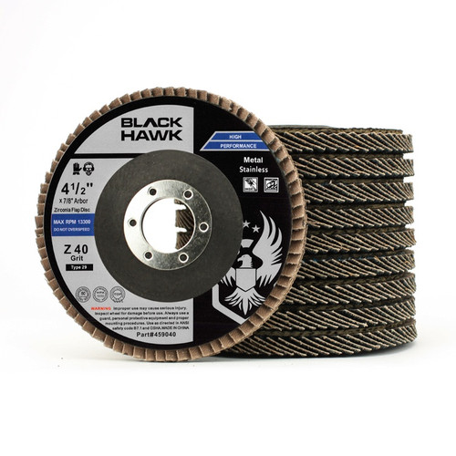 4.5" Black Hawk Zirconia Flap Disc 10 Pack