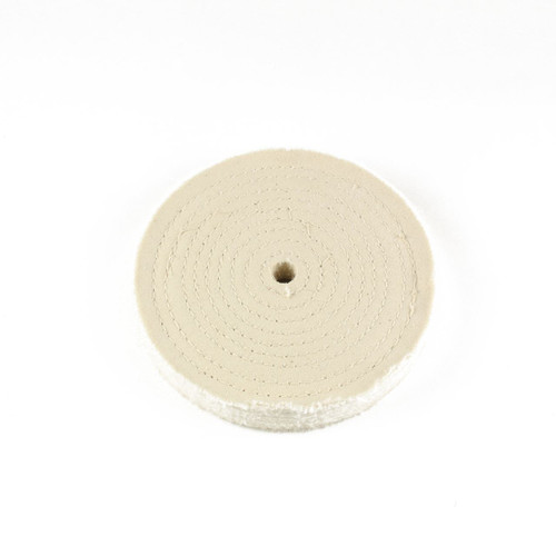 6" x 1/2" spiral sewn muslin buffing wheel 60 ply