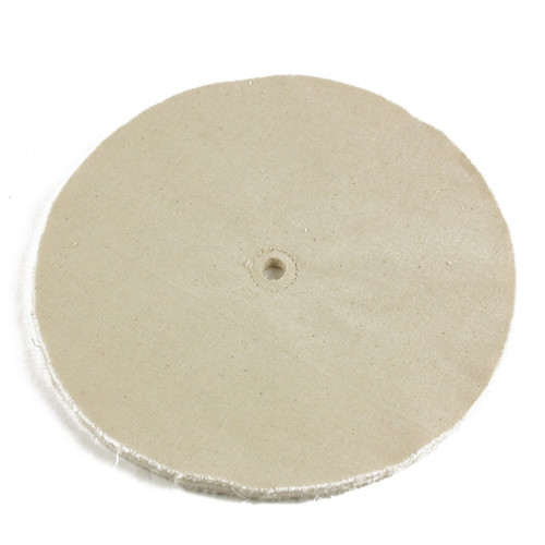 10" x 1/2" arbor hole cotton loose buffing wheel 20 ply