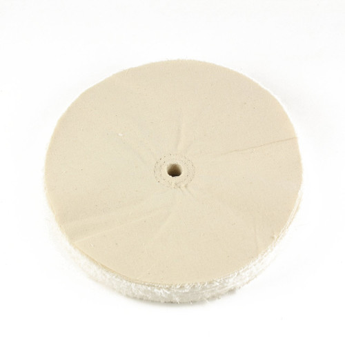 8" x 1/2" Arbor extra thick Loose Muslin Buffing Wheel