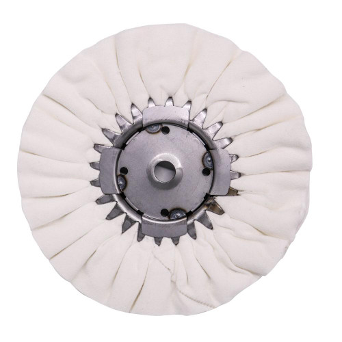 8 inch white domet flannel airway buffing wheel