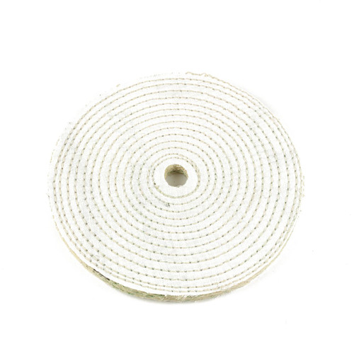 8” x 3/4" Arbor - 1/4” Spiral Sewn Sisal Buffing Wheel