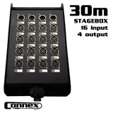 AVE Connex Multicore 2030 16 In 4 Out Multicore with Stage Box 30m