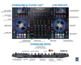 Denon MCX8000 Stand Alone DJ Controller 4 Channel