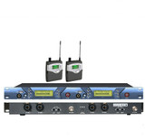 In Ear Professional Stage Wireless Monitor System Dual channel transmitter