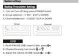 In Ear Professional Stage Wireless Monitor System Dual channel transmitter
