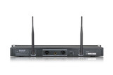 UHF 2 Lapel 2 Headset Mics Dual Channel LED PRO WIRELESS Microphone System U88A