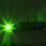 760mw 4Lens 4 Beam Laser Light Green Red Yellow Blue DMX 7CH