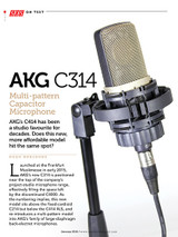 AKG C314 PROFESSIONAL MULTI-PATTERN STUDIO CONDENSER MICROPHONE