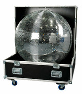 MOS 40-Inch 100cm Mirrorball with Safety Loop and Road-Case