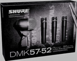 Shure DMK57-52 Drum Microphone Mic Kit Full Warranty SM57s Beta 52A & Case