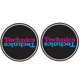 Technics 60660 DJ Vinyl Turntable Slipmat Duplex Black Blue Pair