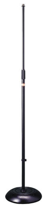 Stagg MIS-1120BK Round Base Straight Mic Stand - Black