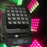 Crane RGBW 4in1 cree LED 5x5 15W Matrix beam moving head Prog Function (Text, alphabet, Numbers)