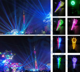 Super Titan 200w CREE LED Moving Head Dual Gobo (Beam-Spot-Wash) Wheel (1 Static & ! Glass Rotational Gobos+ Dual Prism Wheel