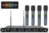 MOS IU-4015 UHF PLL Four-channel wireless microphone (Tunable 2,000 selectable frequencies)
