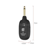 MOS UHF Guitar Wireless System Transmitter Receiver Built-in Rechargeable Lithium Battery Max.