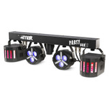 MAX PartyBar12 – 2x PAR Cans with SMD Strobe, 2x Derby