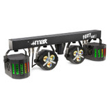 MAX PartyBar12 – 2x PAR Cans with SMD Strobe, 2x Derby