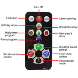 Samurai Dual Sword  LED Light 9 colors RGBW / 180 MW Laser 
